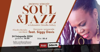 Łuków Wydarzenie Koncert Jesienny wieczór Soul&Jazz - Siggy Davis