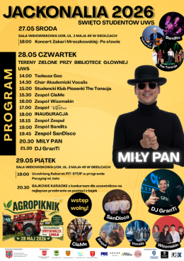 Siedlce Wydarzenie Festiwal MIŁY PAN, DJ GRANTI, SANDISCO, VOCALIS, THE TONACJA, BAND-ITS, ZESPUL, TENTATIVE, WIZZMAKIN, CLAME